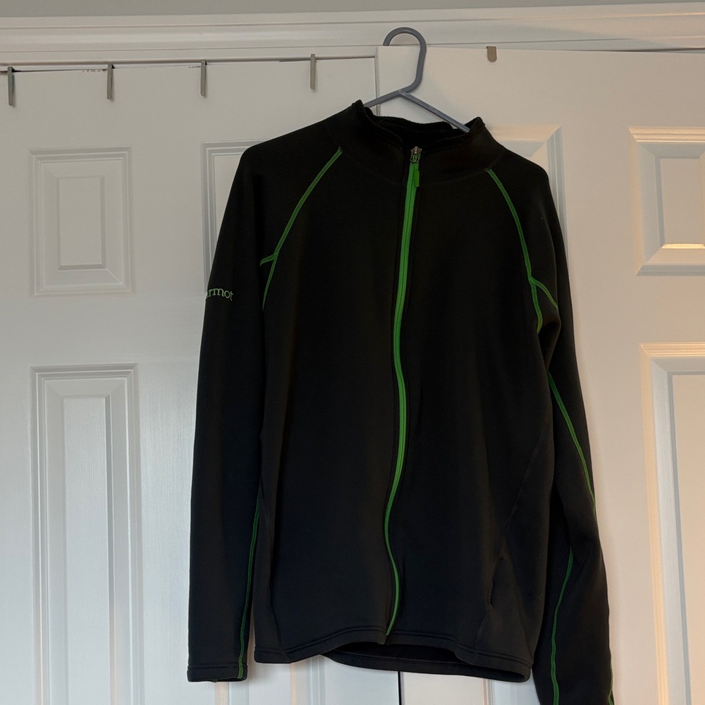 Marmot Black and Green Performance Jacket